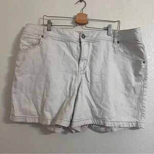 Lane Bryant Light Cream Jean Shorts
